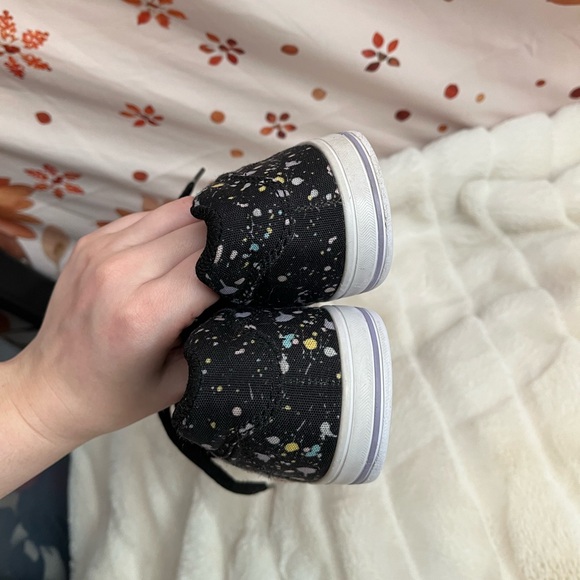 DC Shoes Girls 3 Black Soft Girl Streetwear Pastel Splatter Skater Sneakers - Picture 12 of 14